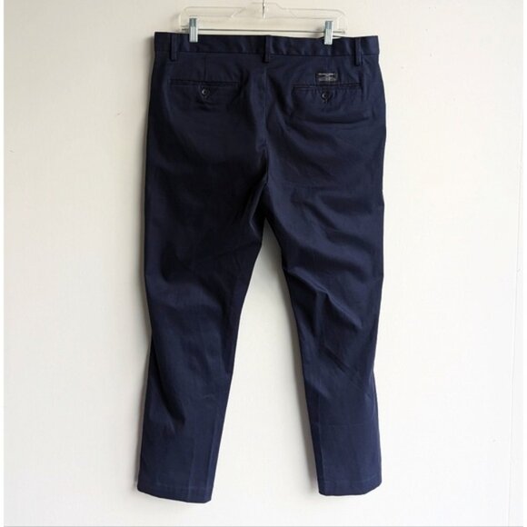 Banana Republic Fulton Skinny Fit Chino Pants - Navy Blue - Picture 5 of 7